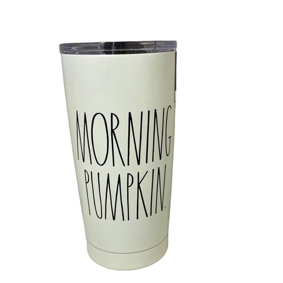 Rae Dunn "MORNING PUMPKIN" Tumbler 12 Hours hot or 24 Hours cold New With Tags! - Picture 1 of 4